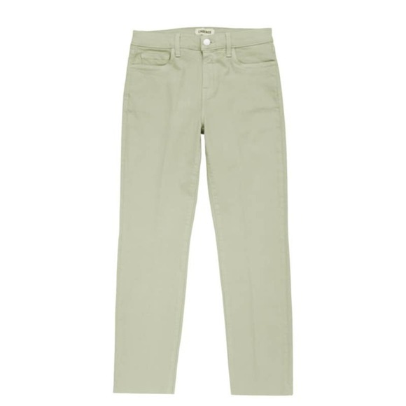 New LÁGENCE LIMESTONE HIGH RISE CROPPED SLIM SADA JEAN SIZE 28 - Picture 5 of 11